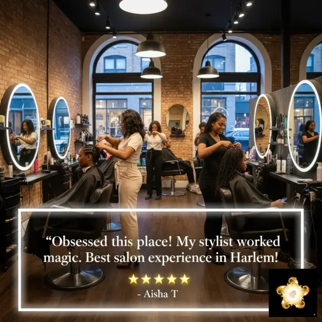 Stylist working on a client